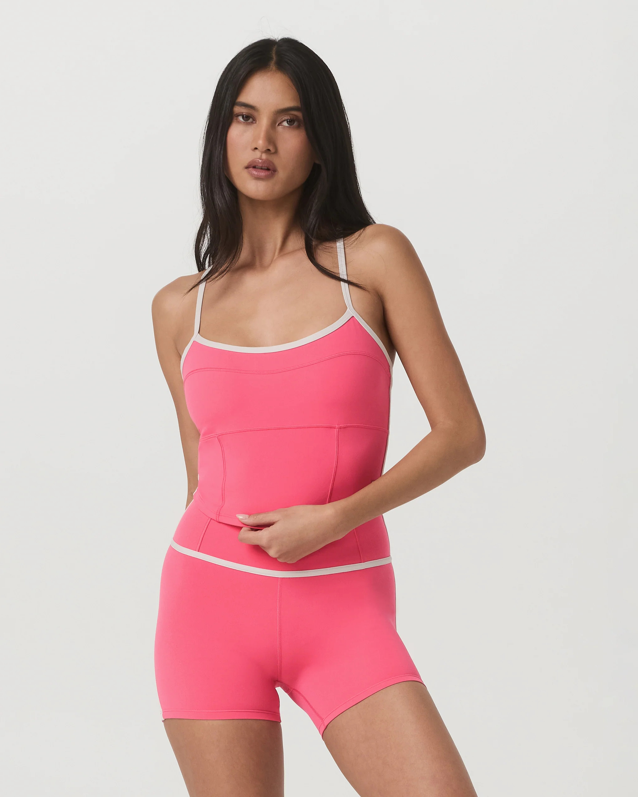 Vuori AllTheFeels™ Corset Tank – Women's Sunset Pink Tank Top – Vuori | Vuori Clothing (US & Canada)