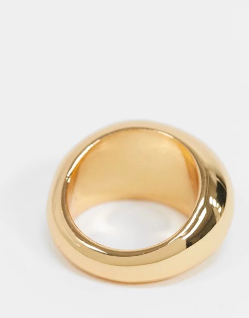 ASOS DESIGN 14k gold plated ring in bubble design | ASOS (Global)