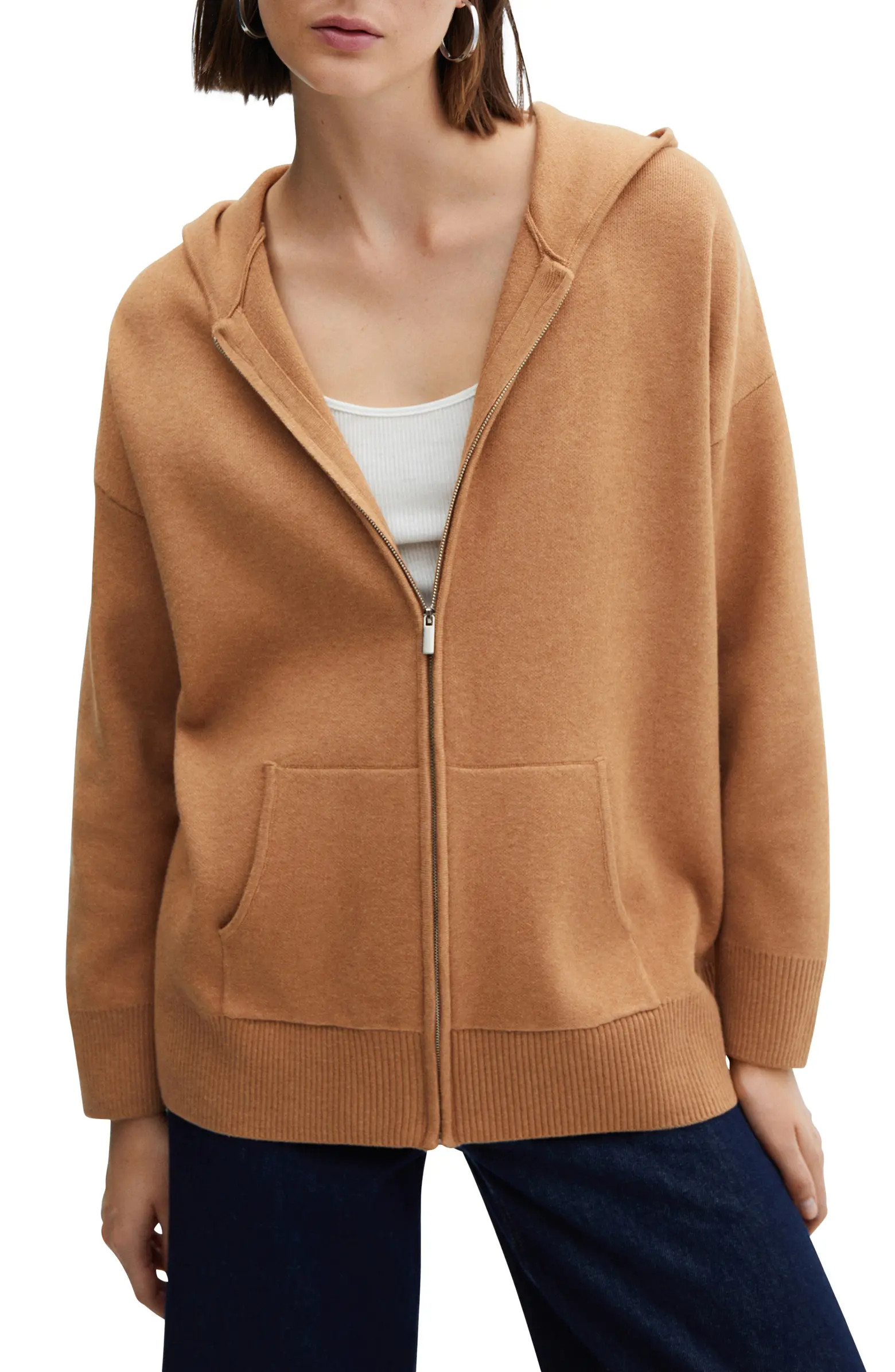 Zip Sweater Knit Hoodie | Nordstrom