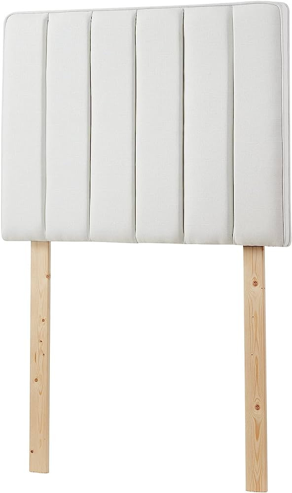 Tavira Allure® College Dorm Headboard with Legs - Broad Panel - Linen White | Amazon (US)