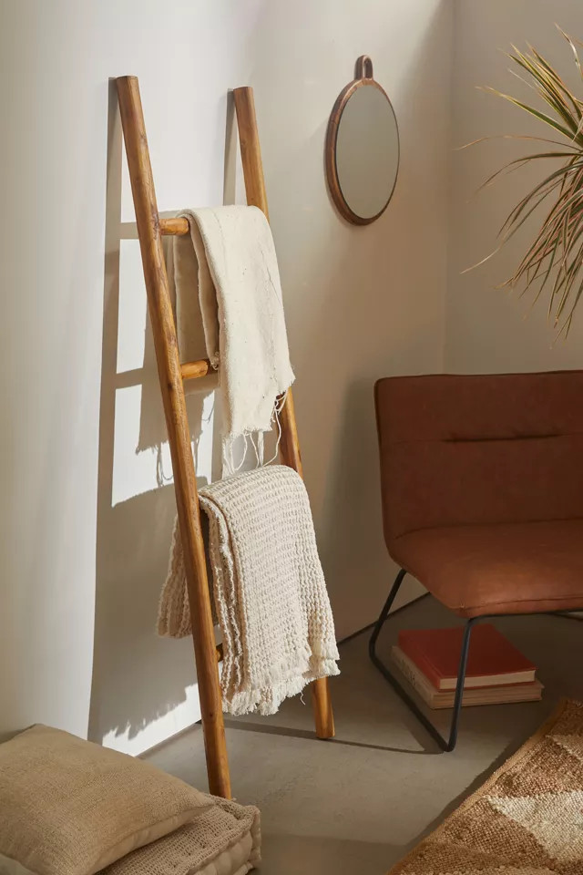 Teak Wood Storage Ladder | Urban Outfitters (US and RoW)