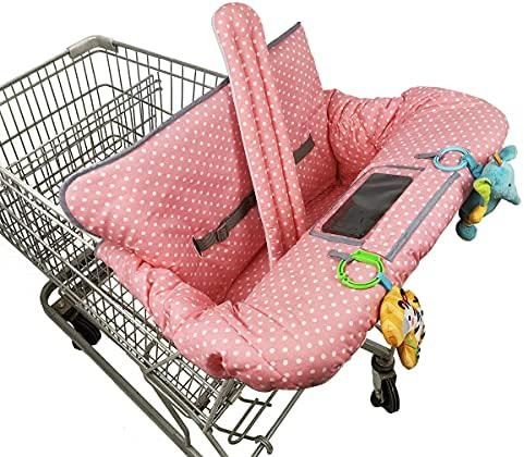 ICOPUCA Shopping Cart Cover, 2 in 1 cart Cover for Babies N high Chair Cover, Padded Grocery cart... | Amazon (US)