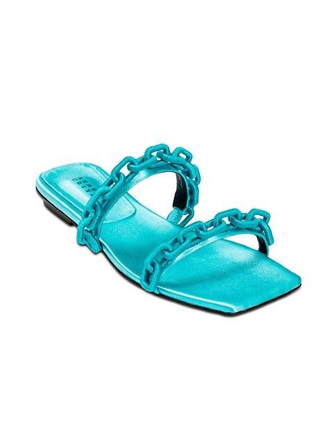 Catena Silk Two-Strap Sandals | Saks Fifth Avenue