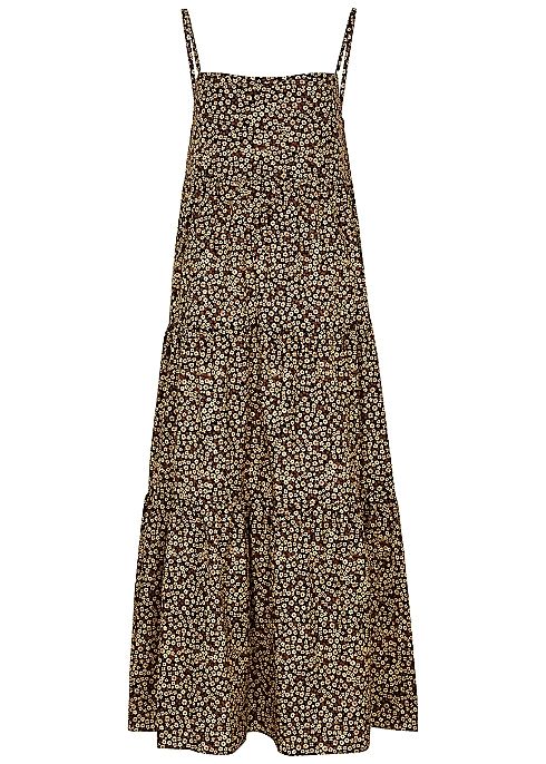 Floral-print cotton-poplin maxi dress | Harvey Nichols (Global)