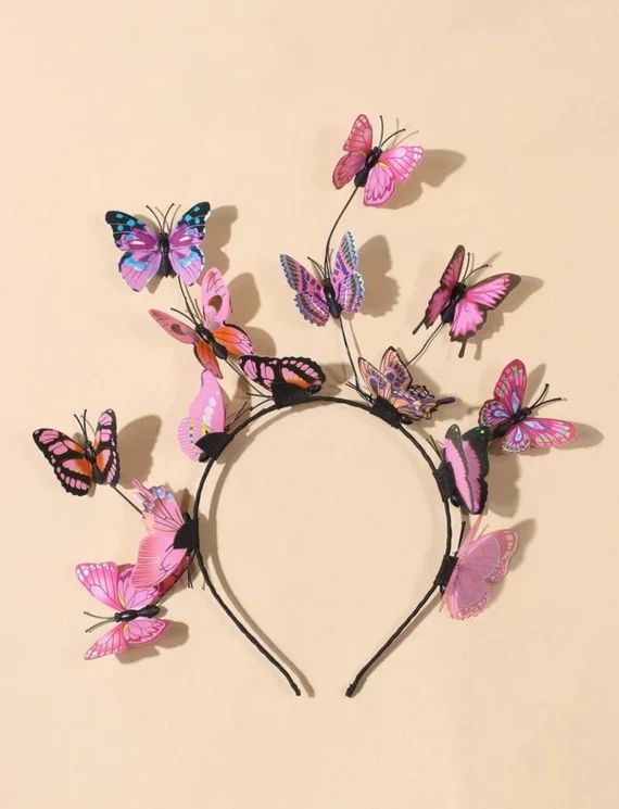 Butterflies Headpiece Headband Butterfly Costume Hairband - Etsy | Etsy (US)