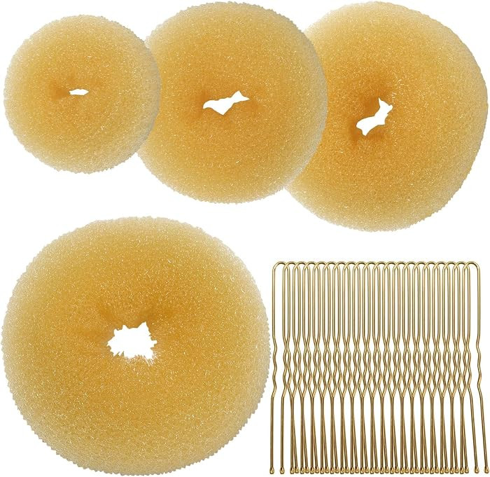 Teenitor 4pcs Hair Bun Shaper Set with Extra-large, Large, Medium, Small Donut Hair Bun Maker, 20... | Amazon (US)