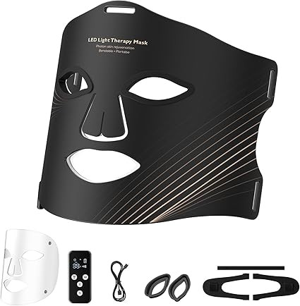 Red Light Therapy Mask for Face, LED Face Mask Light Therapy with Rechargeable Remote, Led Face M... | Amazon (US)