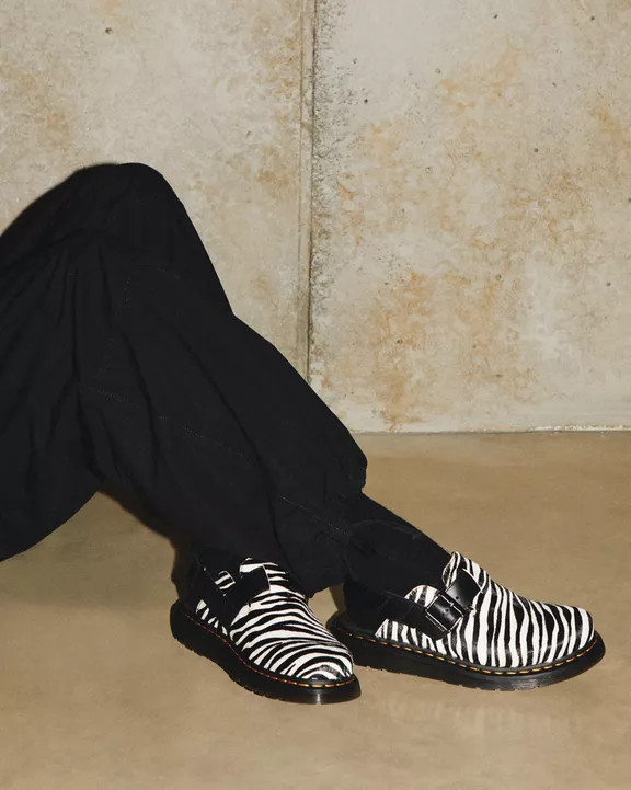 Jorge II Hair-on Animal Print Slingback Mules | Dr. Martens