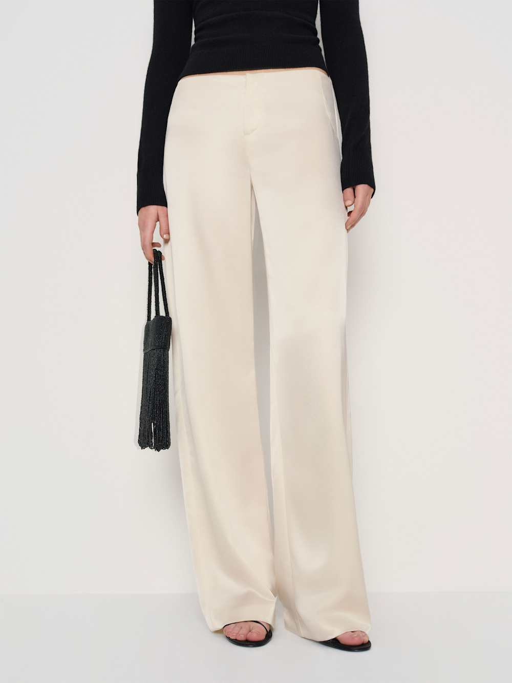 Vida Satin Low Rise Pant | Reformation (Global)