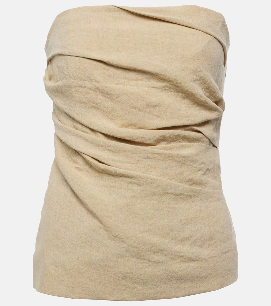 Tove Izel strapless linen top | Mytheresa (US/CA)