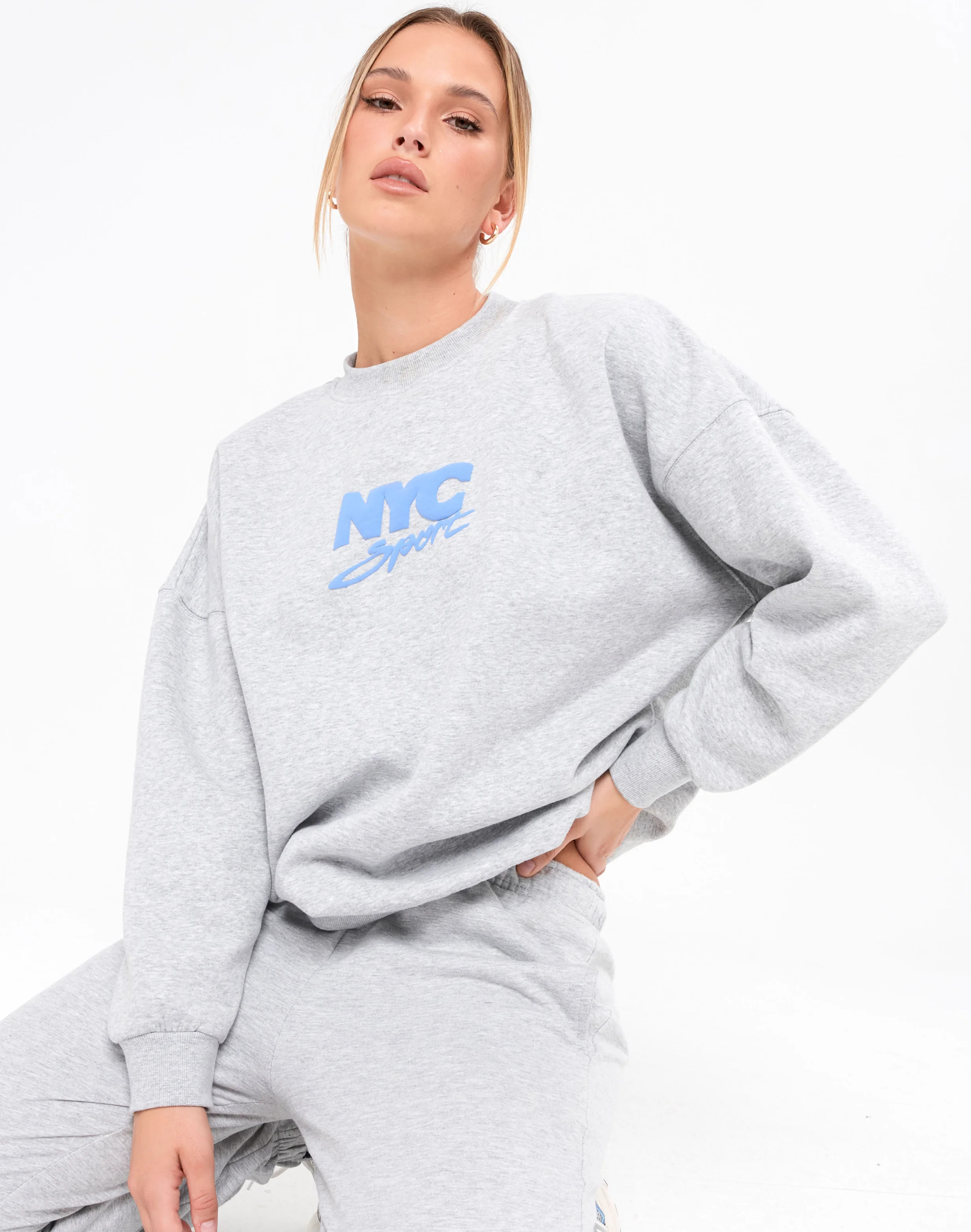 Organic Graphic Oversized Crew Neck Jumper | Glassons (AU & NZ)