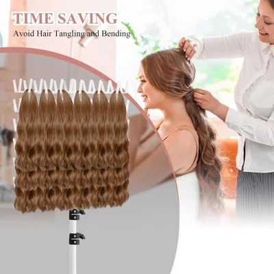 Braiding Hair Rack Height Adjustable 144 Pegs Braiding Rack Hair Extension Holder with Hair Braid Tools | Wayfair North America