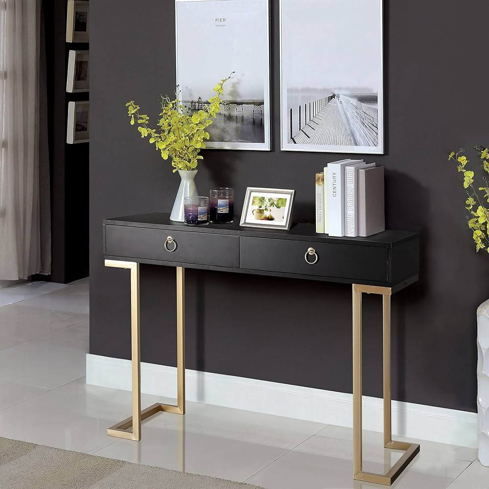 MAISON ARTS Computer Desk with 2 Drawers for Living Room Bedroom Home Office Desk Vanity Dressing... | Amazon (US)