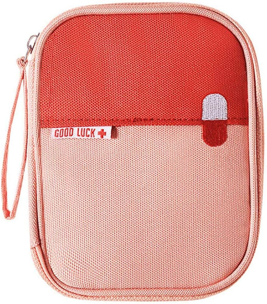 First Aid Kit Bag Empty Travel Medication Pouch Mini Zippered Oxford Medical Survival Kit Carrier... | Amazon (US)