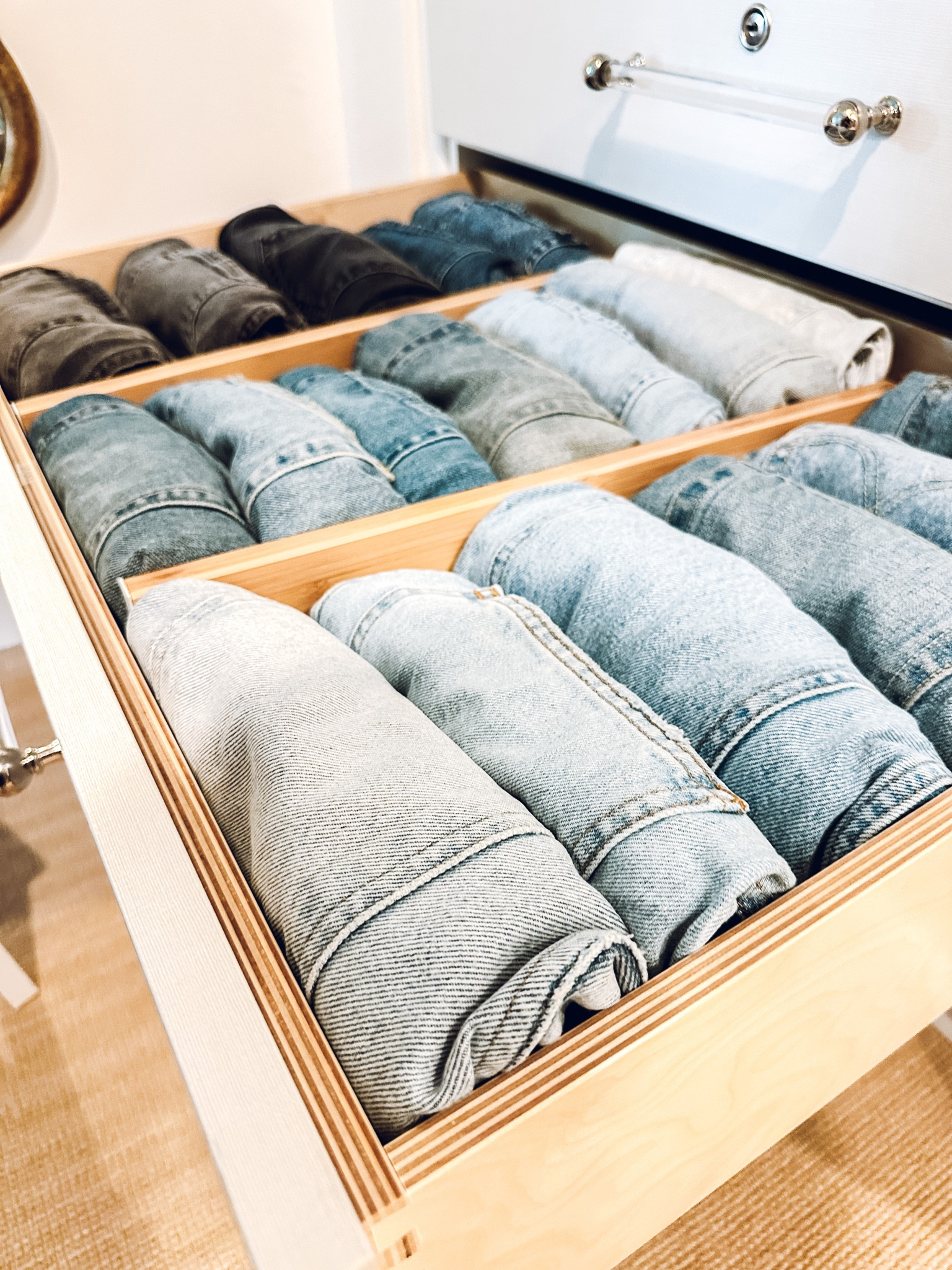 Closet organization ✨ Levi’s WEDGIE STRAIGHT FIT WOMEN'S JEANS. Amazon Lipper Dividers. 

#LTKhome #LTKfamily