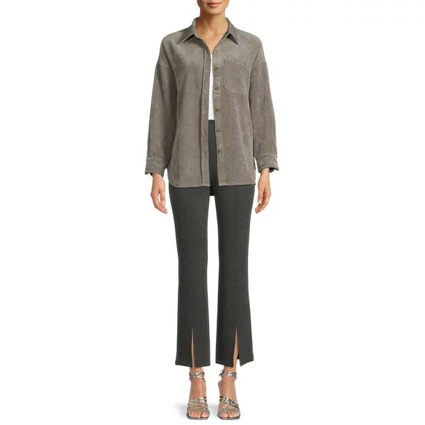 Nine.Eight Women’s Corduroy Shacket | Walmart (US)