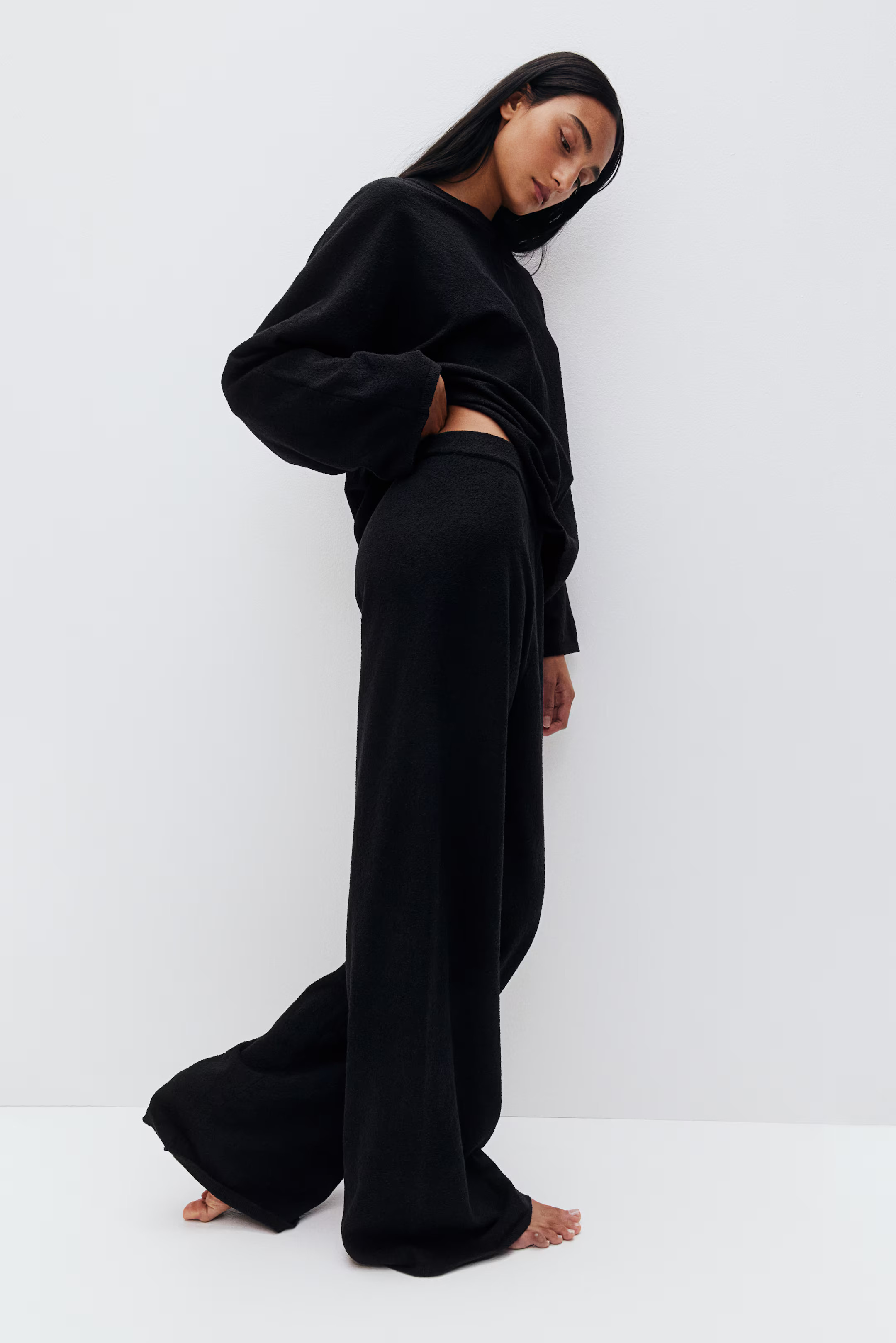 Bouclé-knit trousers | H&M (UK, MY, IN, SG, PH, TW, HK)