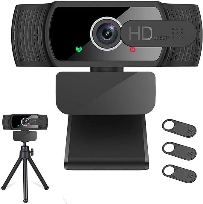 Webcam with Microphone for Desktop,1080P HD USB Webcam Live Streaming Laptop PC Computer Web Came... | Amazon (US)