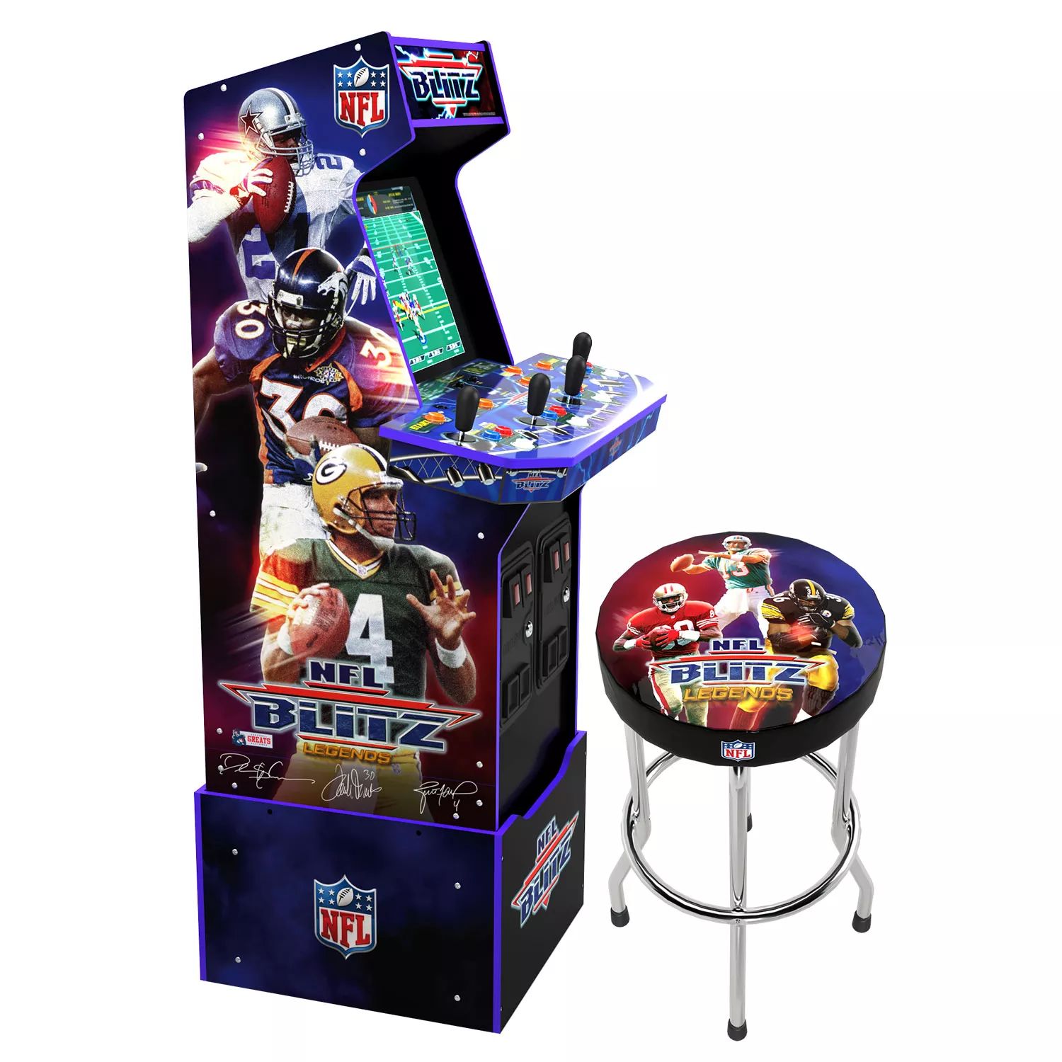 Arcade1Up NFL Blitz Legends Arcade Game with Stool | Sam's Club