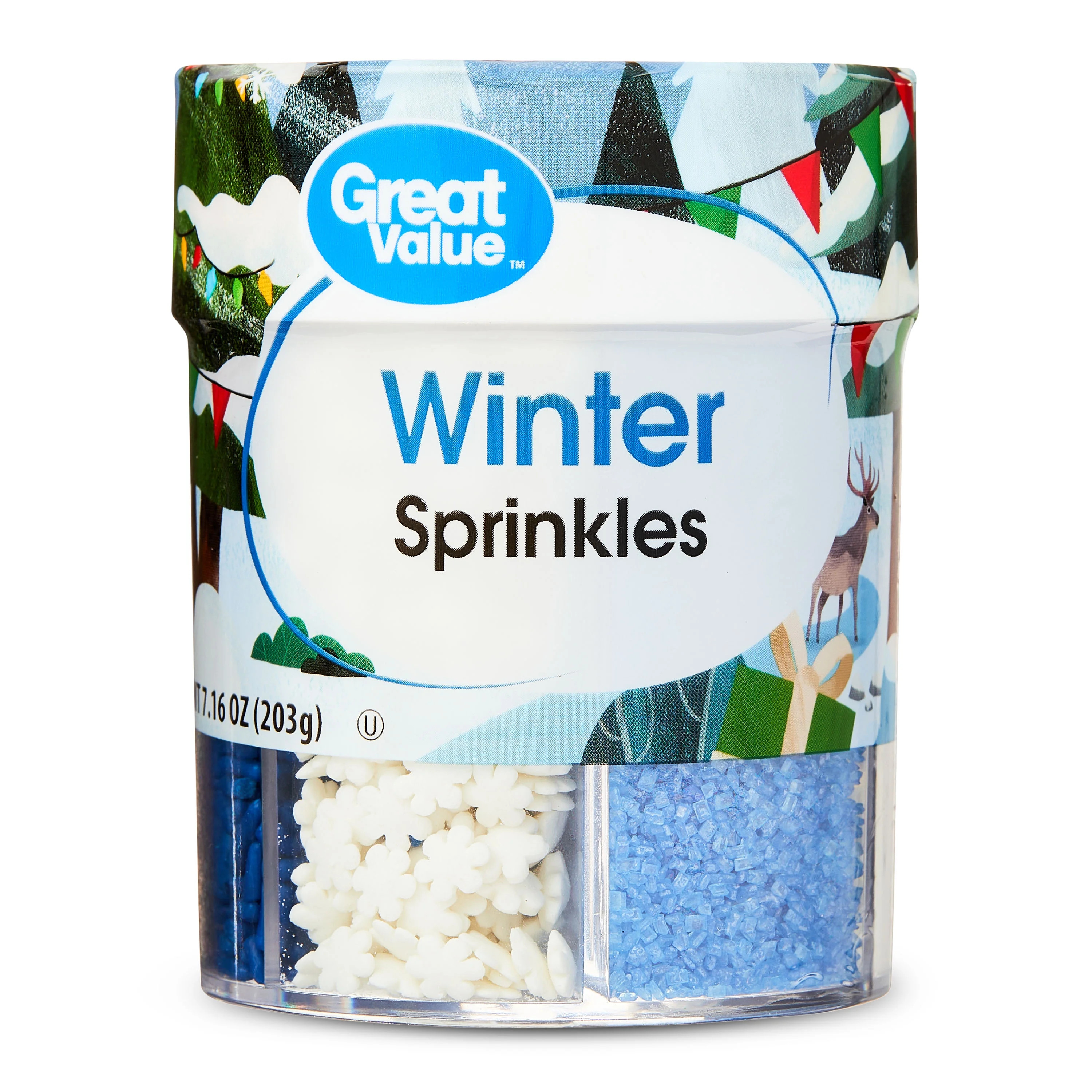 Great Value 6-Cell Winter Sprinkle Assortment, 6.7 oz | Walmart (US)