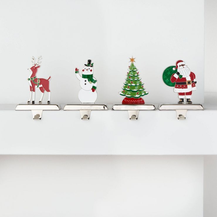 4pk Classic Icons Christmas Stocking Holder - Wondershop™ | Target