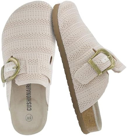 CUSHIONAIRE Women's Dumbo Slip-On Knit Clogs | Amazon (US)