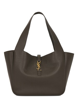 Saint Laurent Le 5 a 7 Bea Tote Bag in Light Musk | FWRD | FWRD 