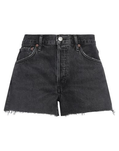 Agolde Woman Denim shorts Black Size 26 Recycled cotton | YOOX (US)