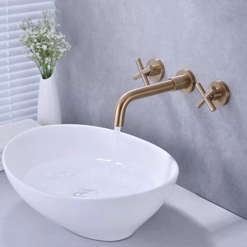 Wall Mounted Bathroom Faucet with Drain Assembly | Wayfair North America