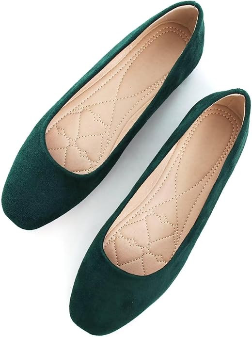 SAILING LU Flats for Women Comfortable Solid Color Soft Flats Square Toe Ballet Casual Work Shoes... | Amazon (US)