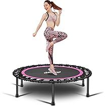 Newan 40"-48" Silent Mini Trampoline Fitness Trampoline Bungee Rebounder Jumping Cardio Trainer W... | Amazon (US)