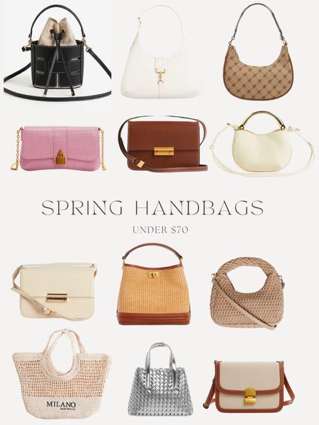 Trendy spring handbags under $70 👛🌸 Loving the mix of rattan, linen, leather and brass hardware on these beautiful bags! Which one are you going to style this season? 

Shoulder bag, spring bag, spring purse, spring outfit, spring style

#LTKitbag #LTKSeasonal #LTKfindsunder100