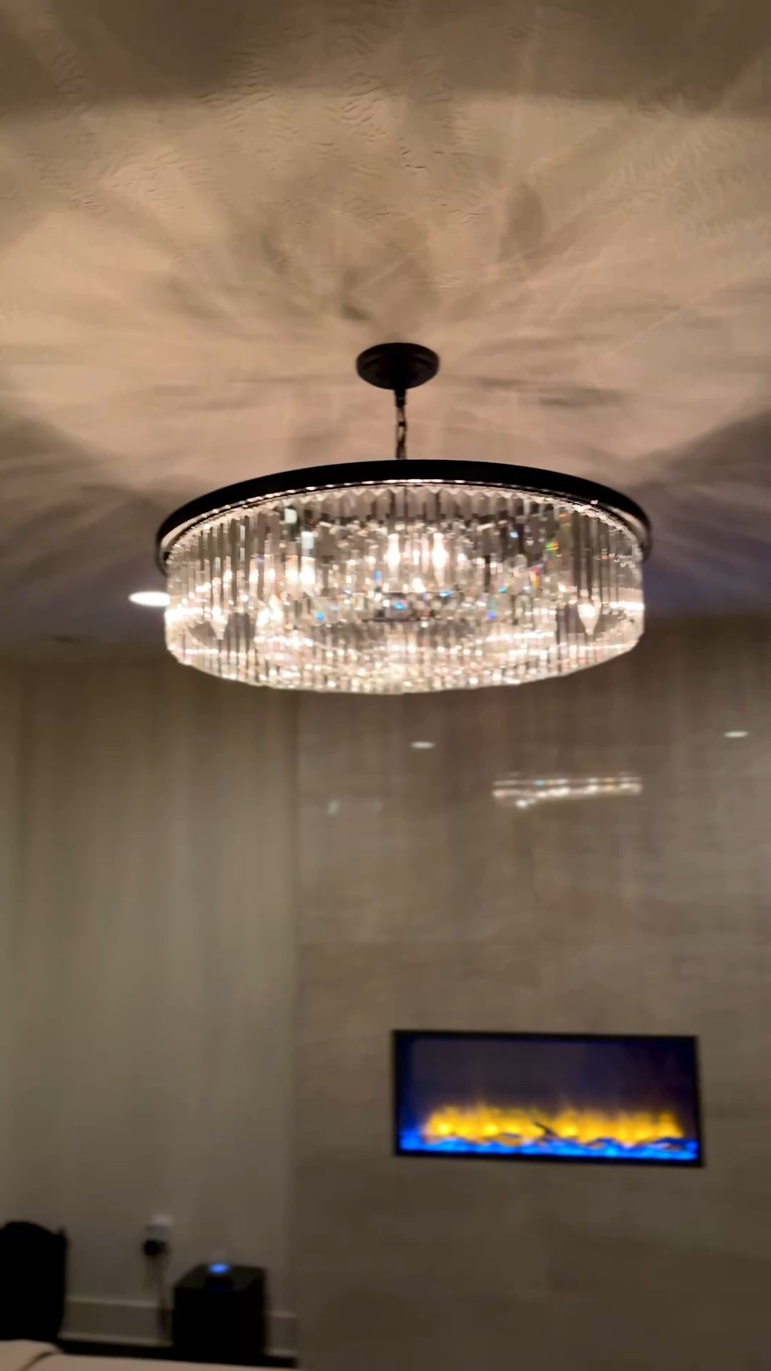 Crystal chandeliers are a way of adding to cord to the room without making it look cluttered. Since Crystal is clear and reflective it is not like adding another solid color. It keeps the room more simple and elegant. #Chandeliers #Home #Decor #Lighting

#LTKHome #LTKStyleTip