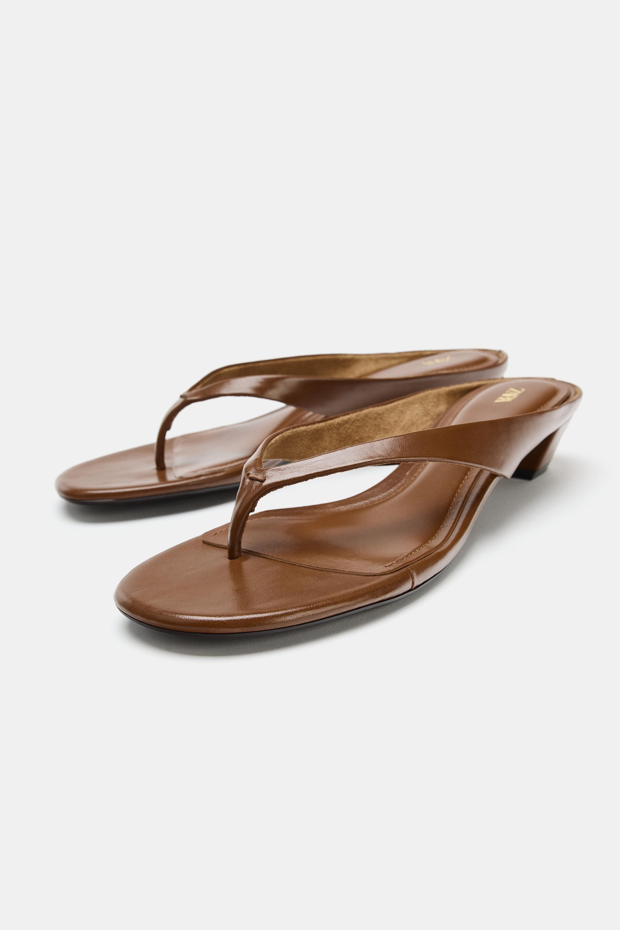 KITTEN HEEL SANDALS | Zara US