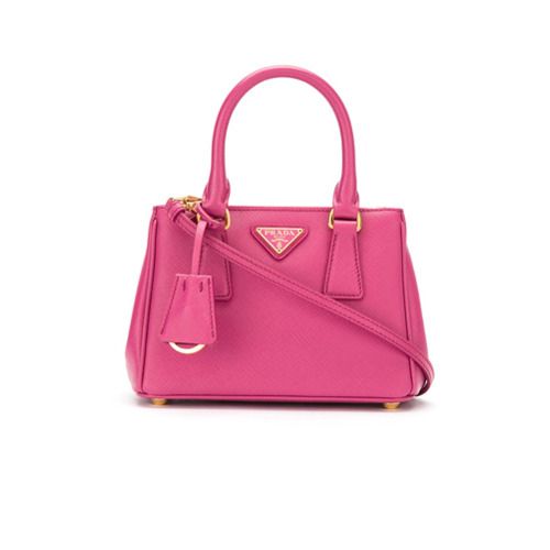 Prada Bolsa 'Galleria' de couro - Pink & Purple | FarFetch BR