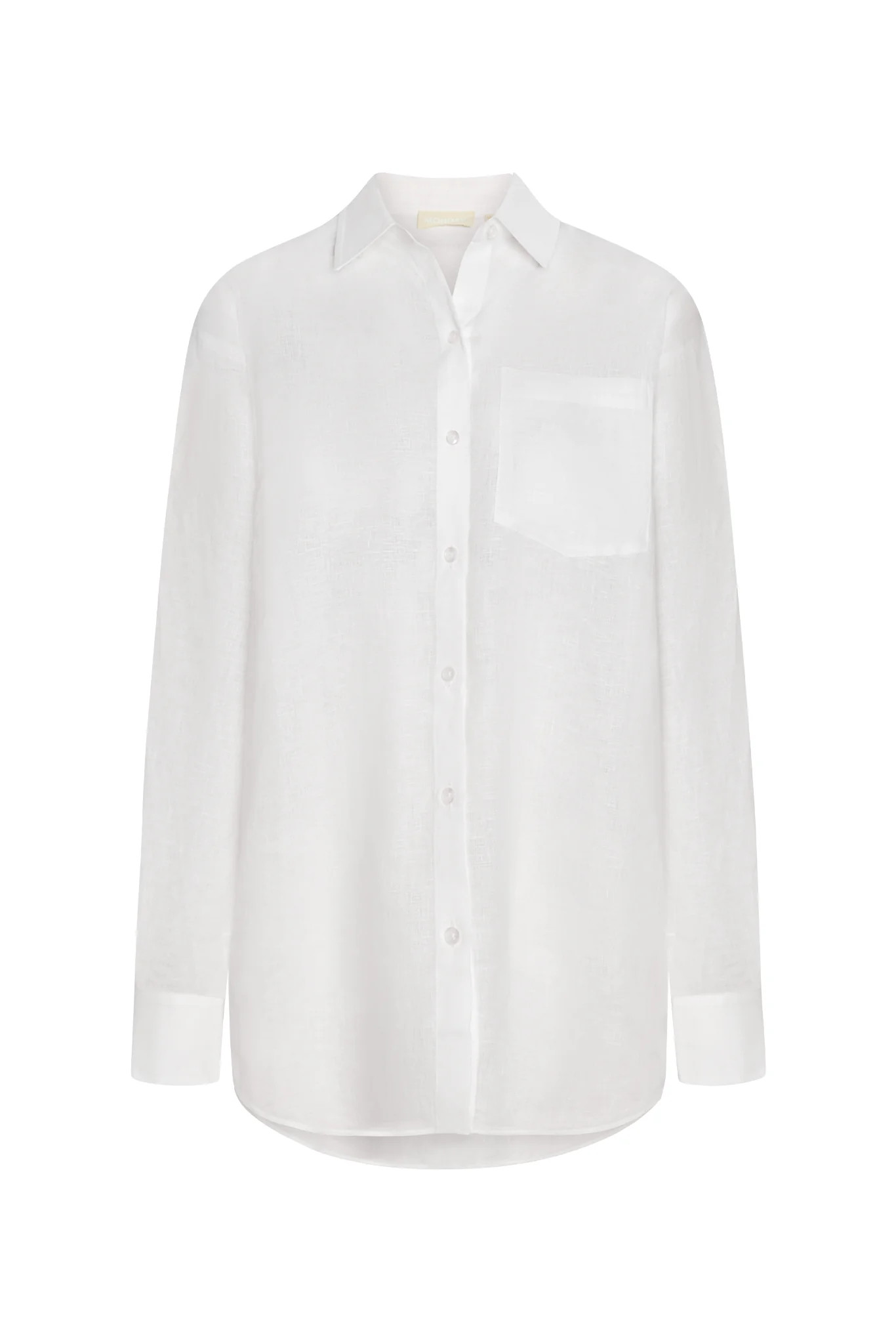La Jolla Linen Shirt - White Linen | Monday Swimwear