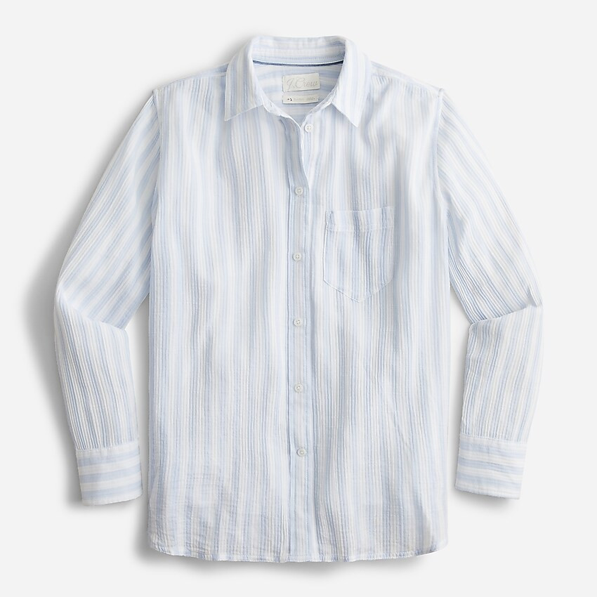 Classic-fit soft gauze shirt in stripe | J. Crew US