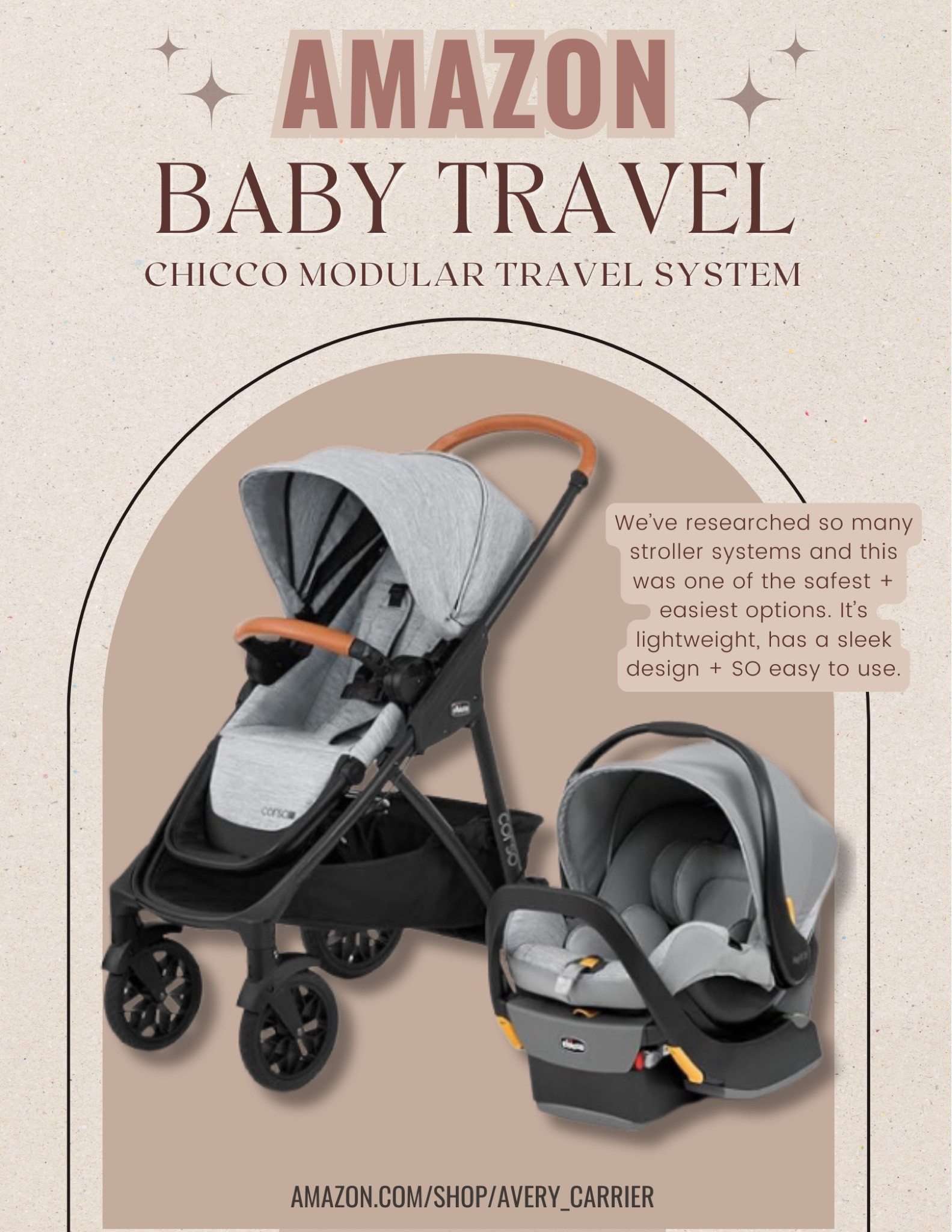 Baby stroller and car seat system — we absolutely LOVE our Chicco Modular Travel System! Has been one of the safest ones we’ve researched so far IMO, such a sleek and pretty design, and is lightweight enough for solo parenting! 🖤  

#LTKBaby #LTKKids #LTKTravel