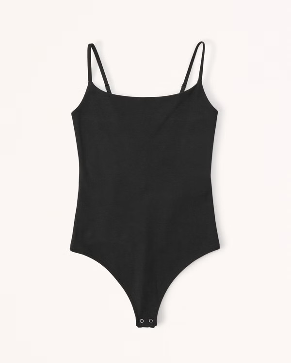 Cotton Seamless Fabric Cami Bodysuit | Abercrombie & Fitch (US)