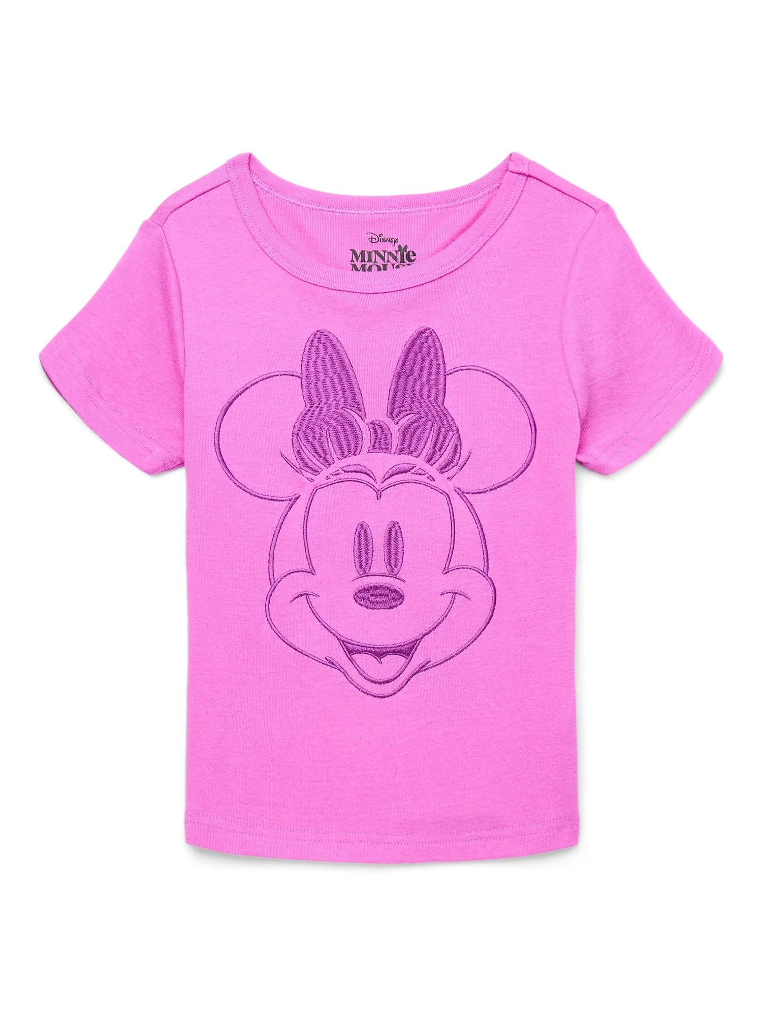 Disney Minnie Mouse Girls Embroidered Graphic T-Shirt, Sizes 4-16 | Walmart (US)