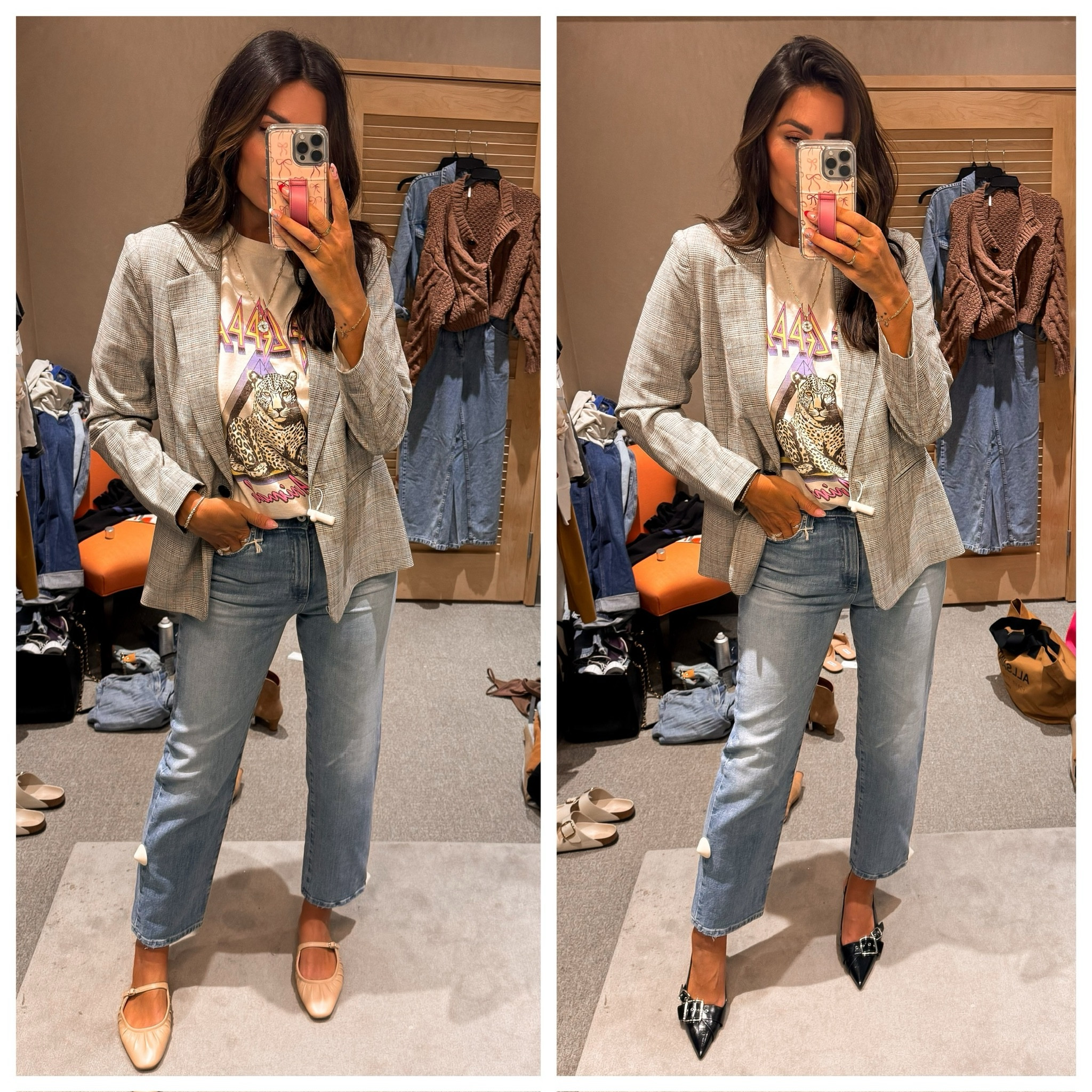 Plaid Blazer Jacket (small) | Def Leppard Graphic Tee (medium) | AG Straight Leg Jeans (27) | Nordstrom Anniversary Sale | NSale Style | Fall Outfit

#LTKSummerSales #LTKStyleTip #LTKxNSale