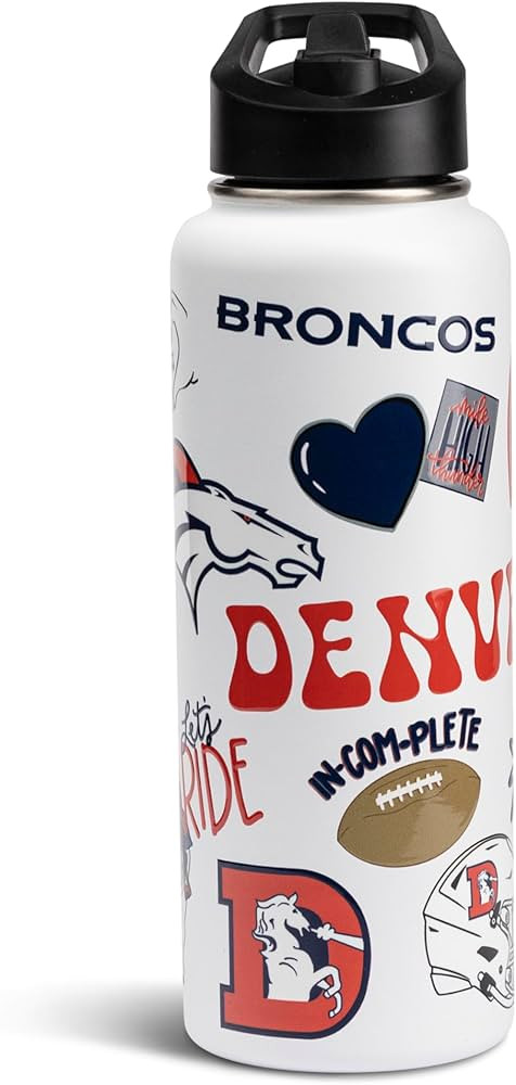 The Memory Company Officially Licensed NFL 34oz Water Bottle - Premium Stainless Steel Double-Wal... | Amazon (US)