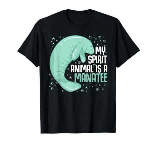 My Spirit Animal is A Manatee Sea Cow Oceanic Creature Lover T-Shirt | Amazon (US)