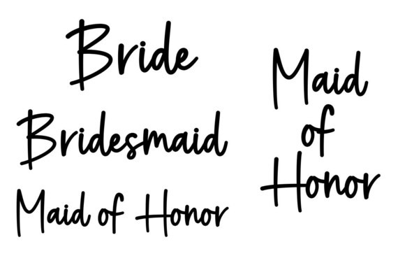 Iron on Wedding Decals | Etsy | Etsy (US)
