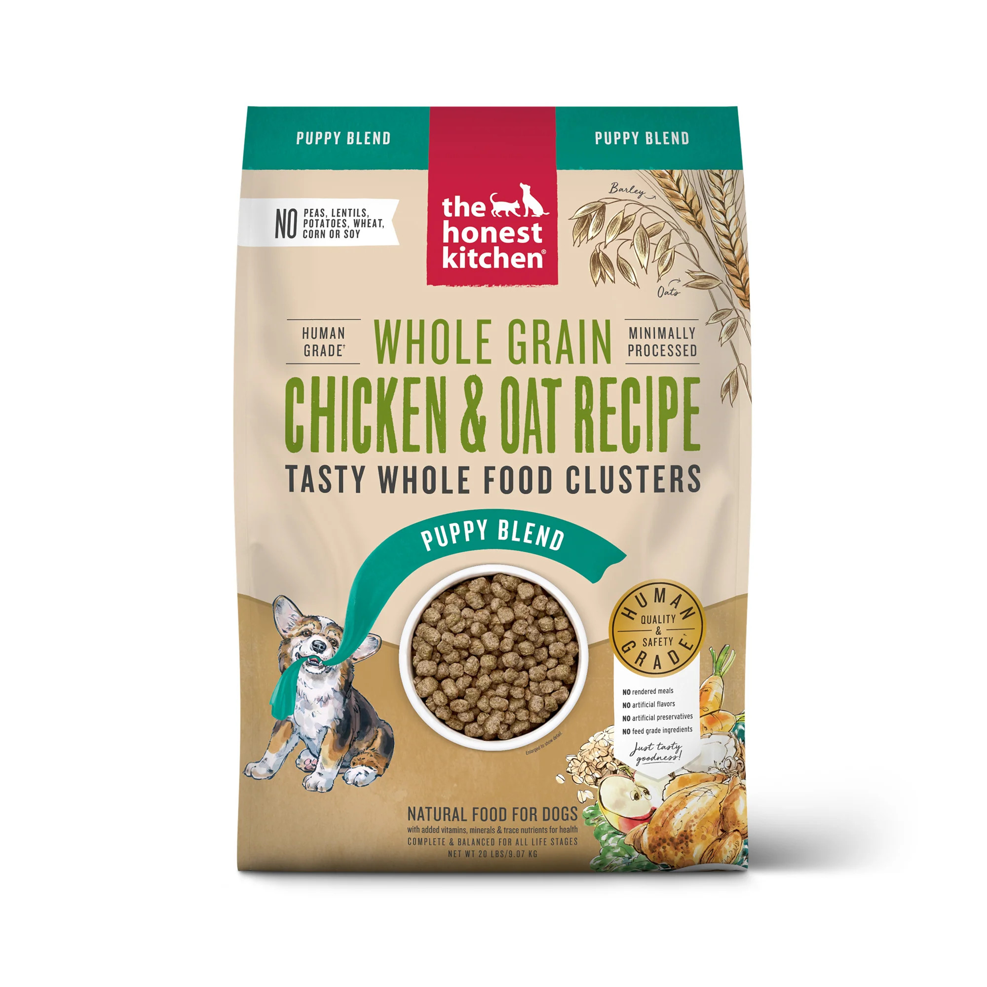 Whole Grain Chicken Clusters for Puppies | The Honest Kitchen