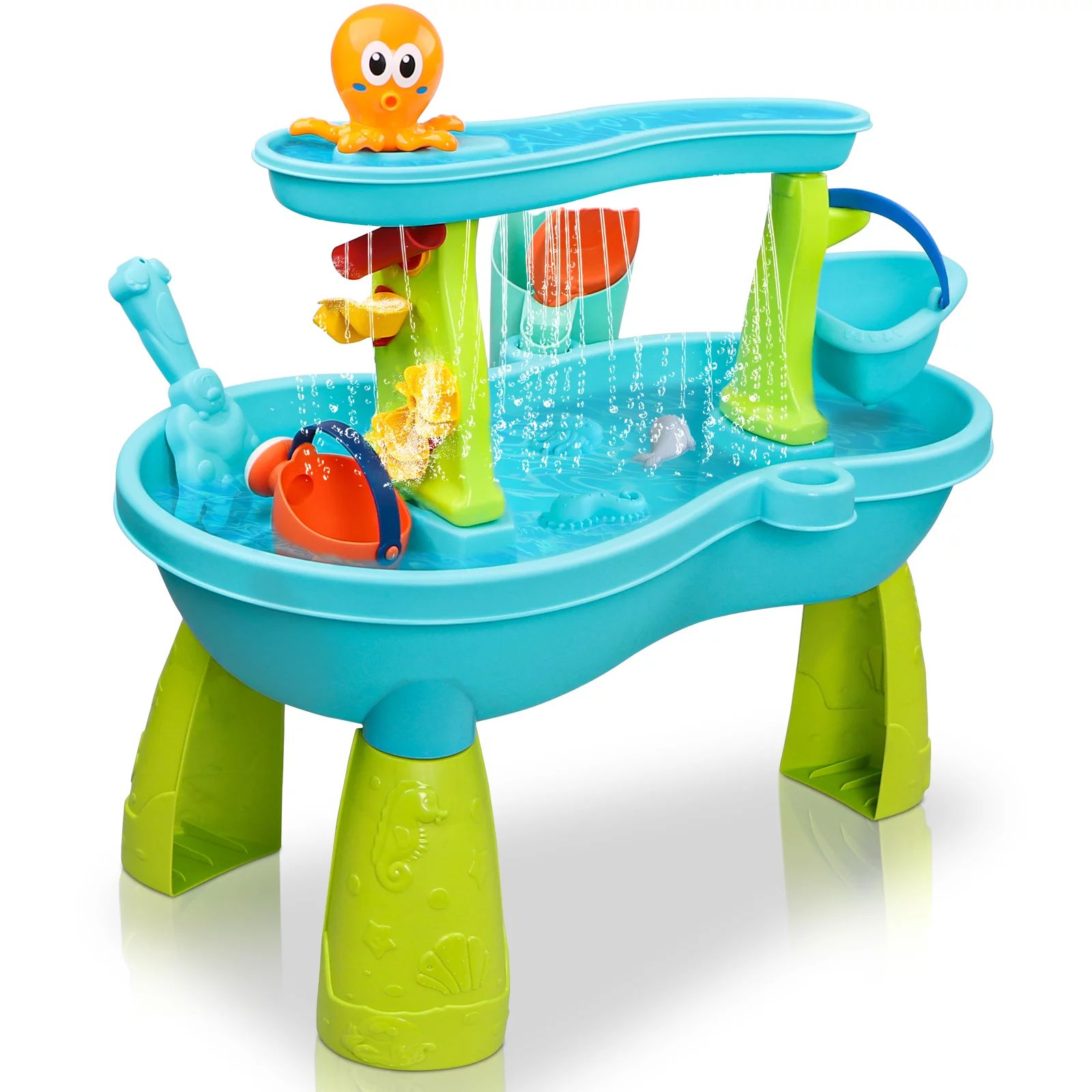 Hot Bee Water Table for Toddlers, Rain Showers Splash Pond, Outdoor Water Play Toys for Kids 1 2 ... | Walmart (US)