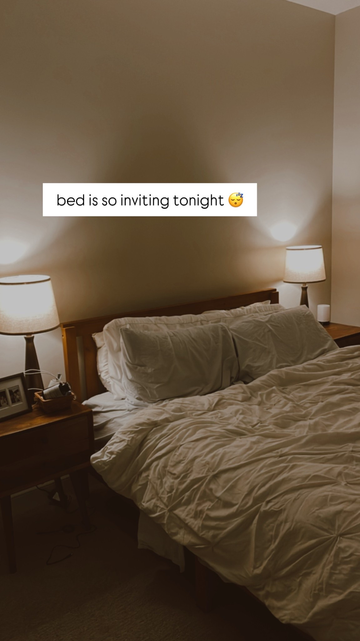 bed is so inviting tonight 😴