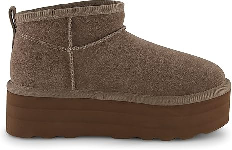 CUSHIONAIRE Women's Hippy Genuine Suede pull on platform boot +Memory Foam | Amazon (US)