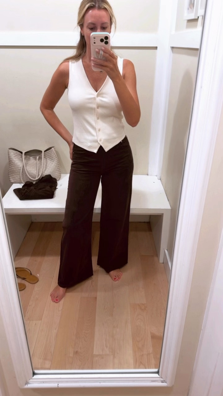 Soft lightweight fall denim- I sized down one
Vest top size medium

#LTKxMadewell #LTKOver40 #LTKootd