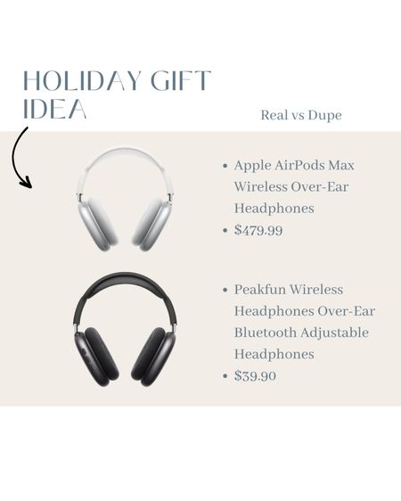 Holiday gift idea for him and her - Bluetooth headphones . Amazon finds 
- Apple AirPod pros vs the dupe for under $40

Gift guide, holiday gifts, Christmas 

#LTKhome #LTKHoliday #LTKGiftGuide